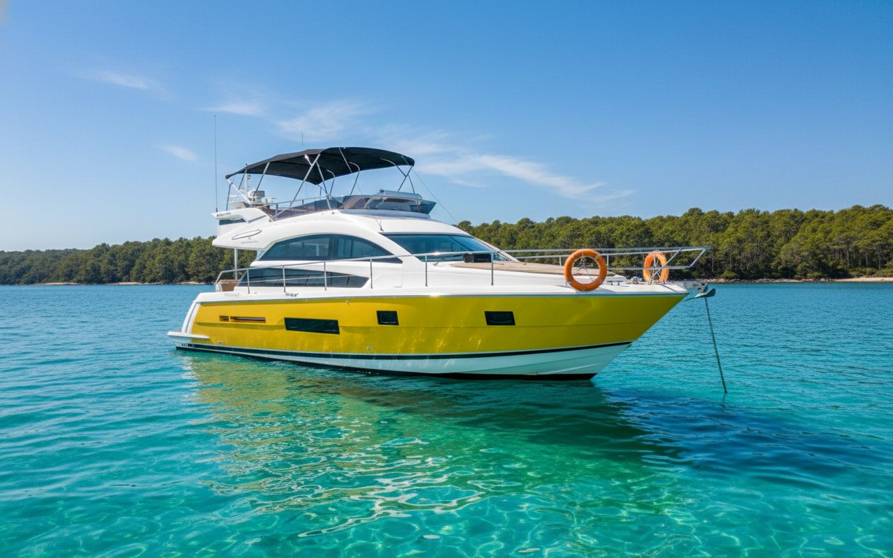 Fairline luxury yacht rental in Goa