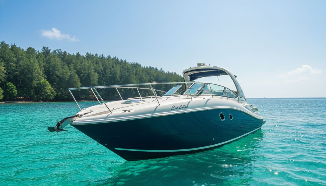 Sea Ray sunset yacht cruise in Goa